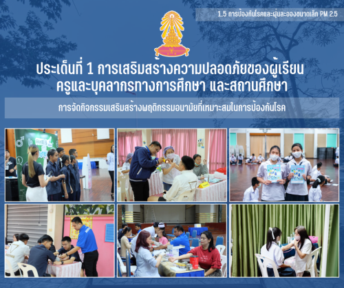 1.5 2 การจัดกิจกรรมเสริมสร้างพฤติกรรมอนามัยที่เหมาะสมในการป้องกันโรค