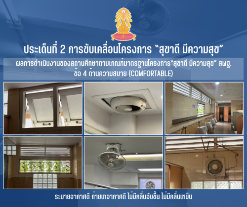 4 ระบายอากาศดี ถ่ายเทอากาศดี ไม่มีกลิ่นอับชื้น ไม่มีกลิ่นเหม็น